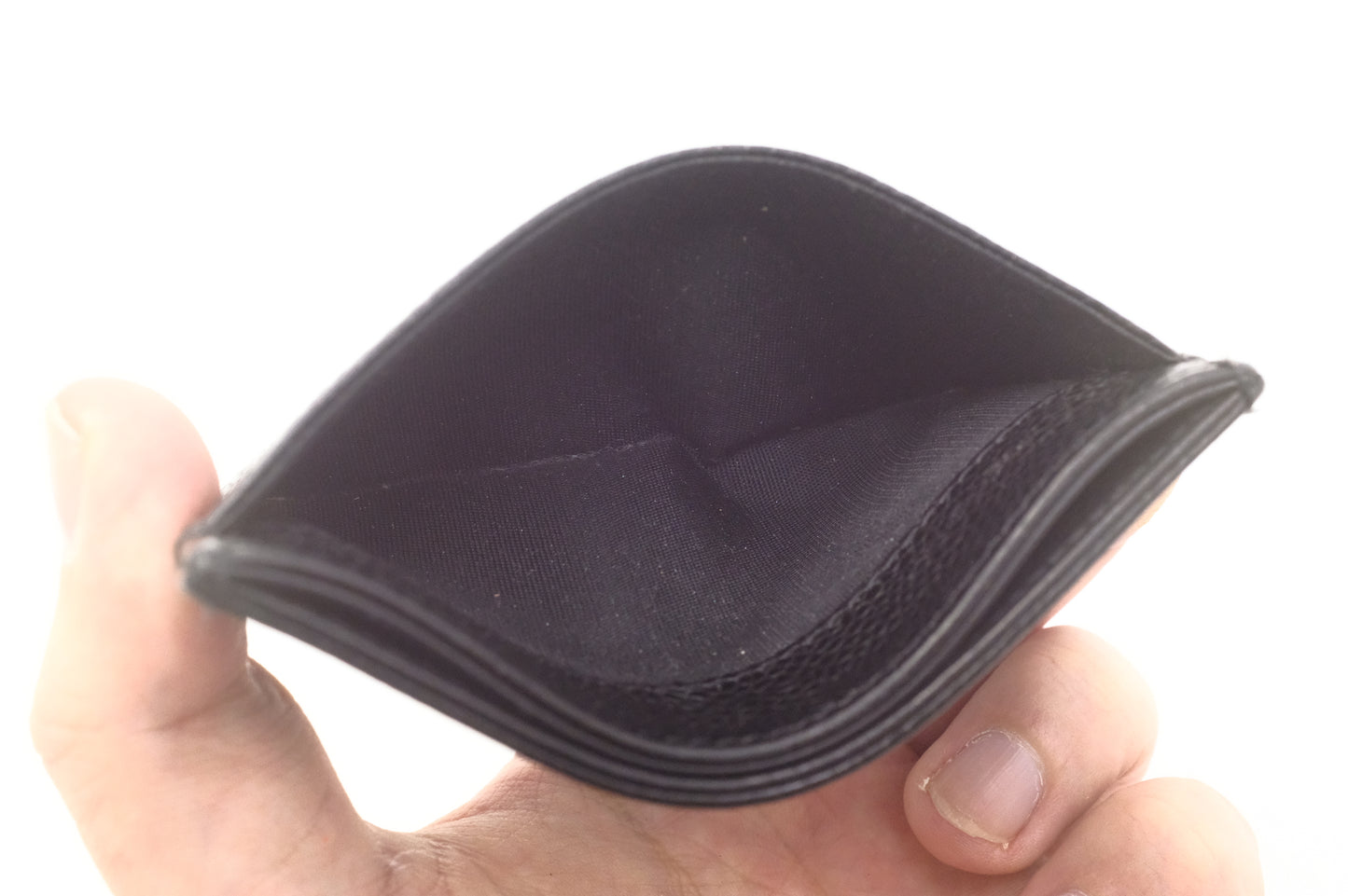 Chanel Card Case in Black Caviar Leather