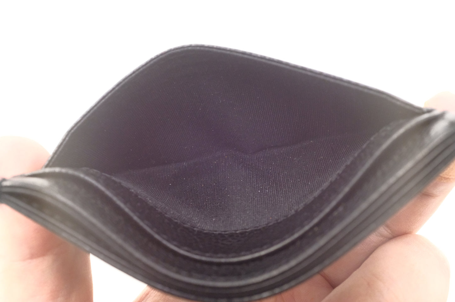 Chanel Card Case in Black Caviar Leather