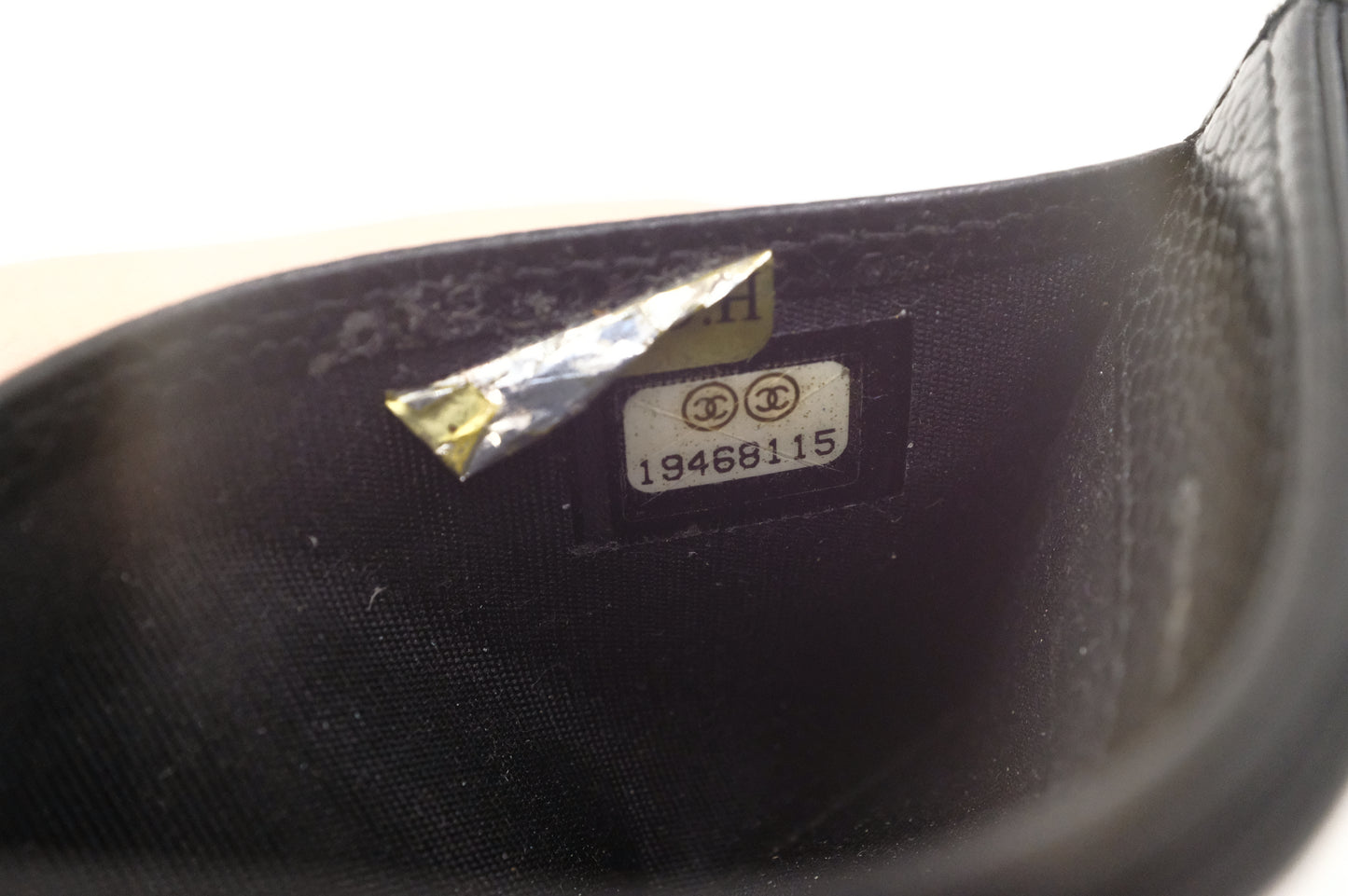 Chanel Card Case in Black Caviar Leather