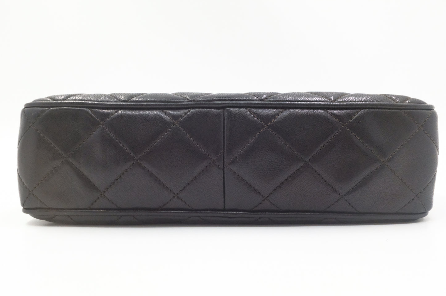 Chanel Chain Camera Bag in Black Lambskin Leather