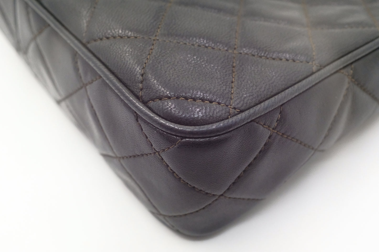 Chanel Chain Camera Bag in Black Lambskin Leather