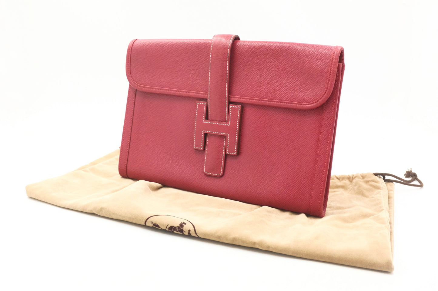 Hermes Jige 29 in Red Leather