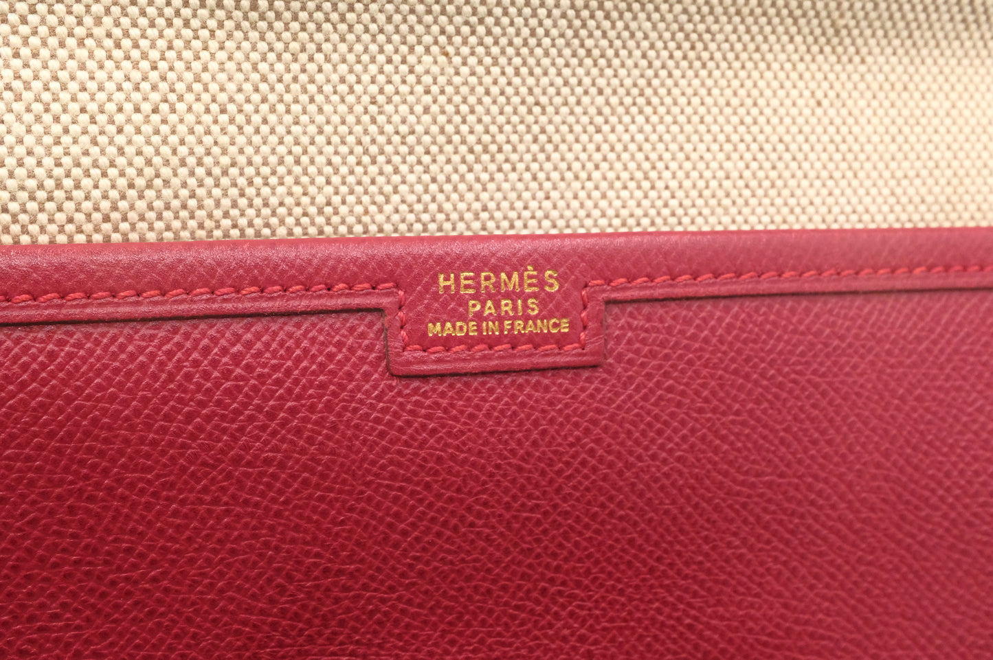 Hermes Jige 29 in Red Leather