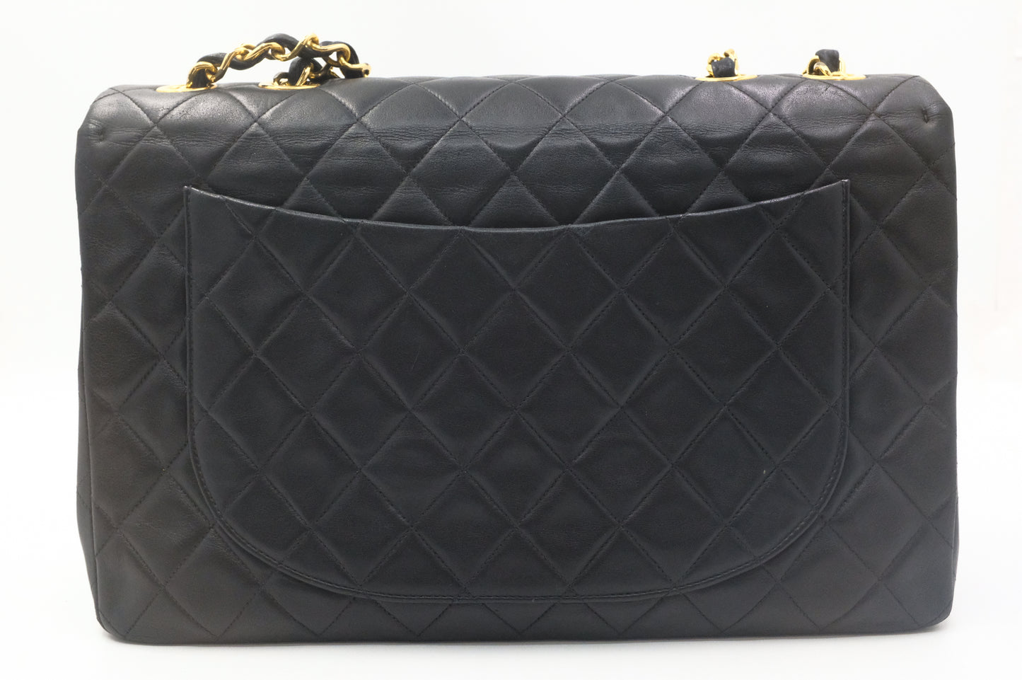 Chanel Maxi Flap in Black Matelassé Leather