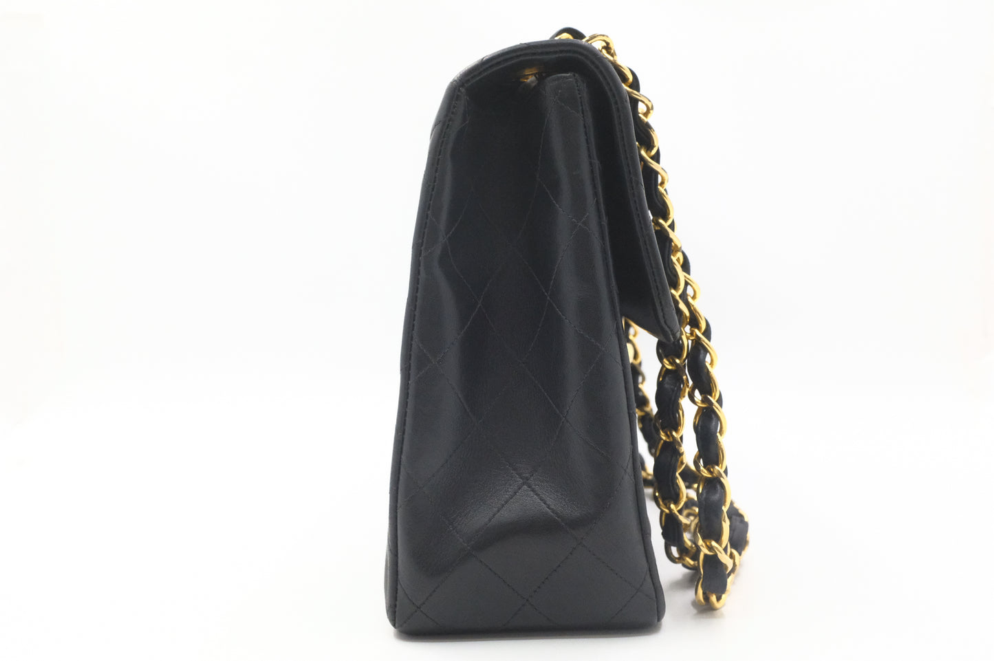 Chanel Maxi Flap in Black Matelassé Leather