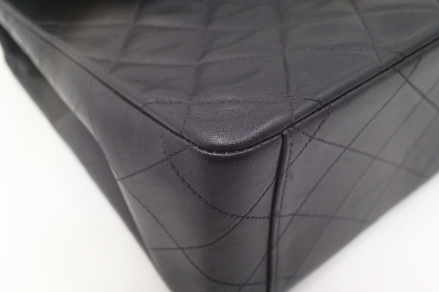 Chanel Maxi Flap in Black Matelassé Leather