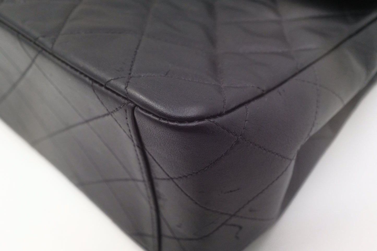 Chanel Maxi Flap in Black Matelassé Leather