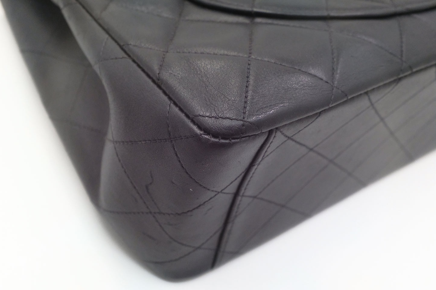 Chanel Maxi Flap in Black Matelassé Leather