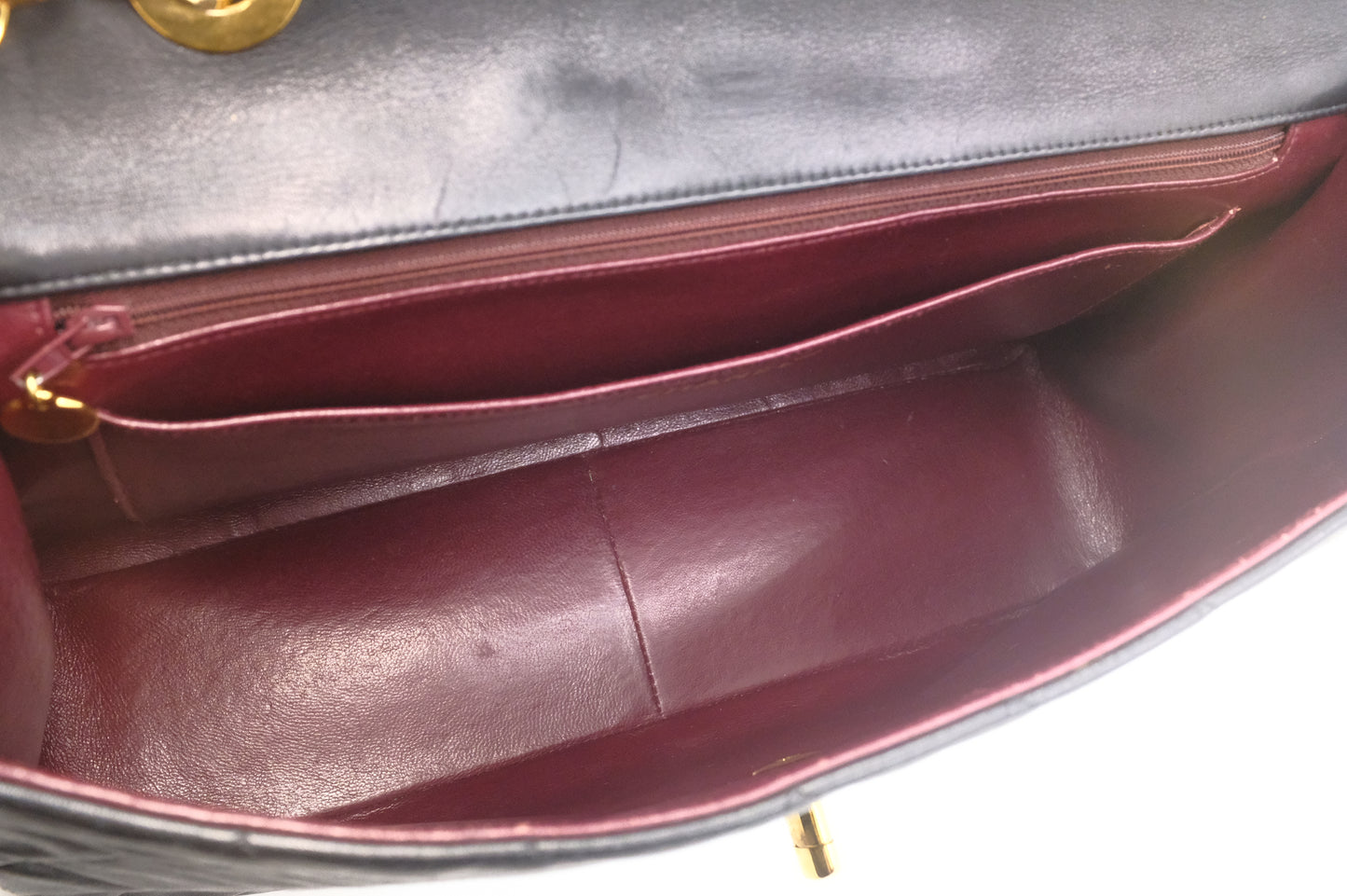 Chanel Maxi Flap in Black Matelassé Leather