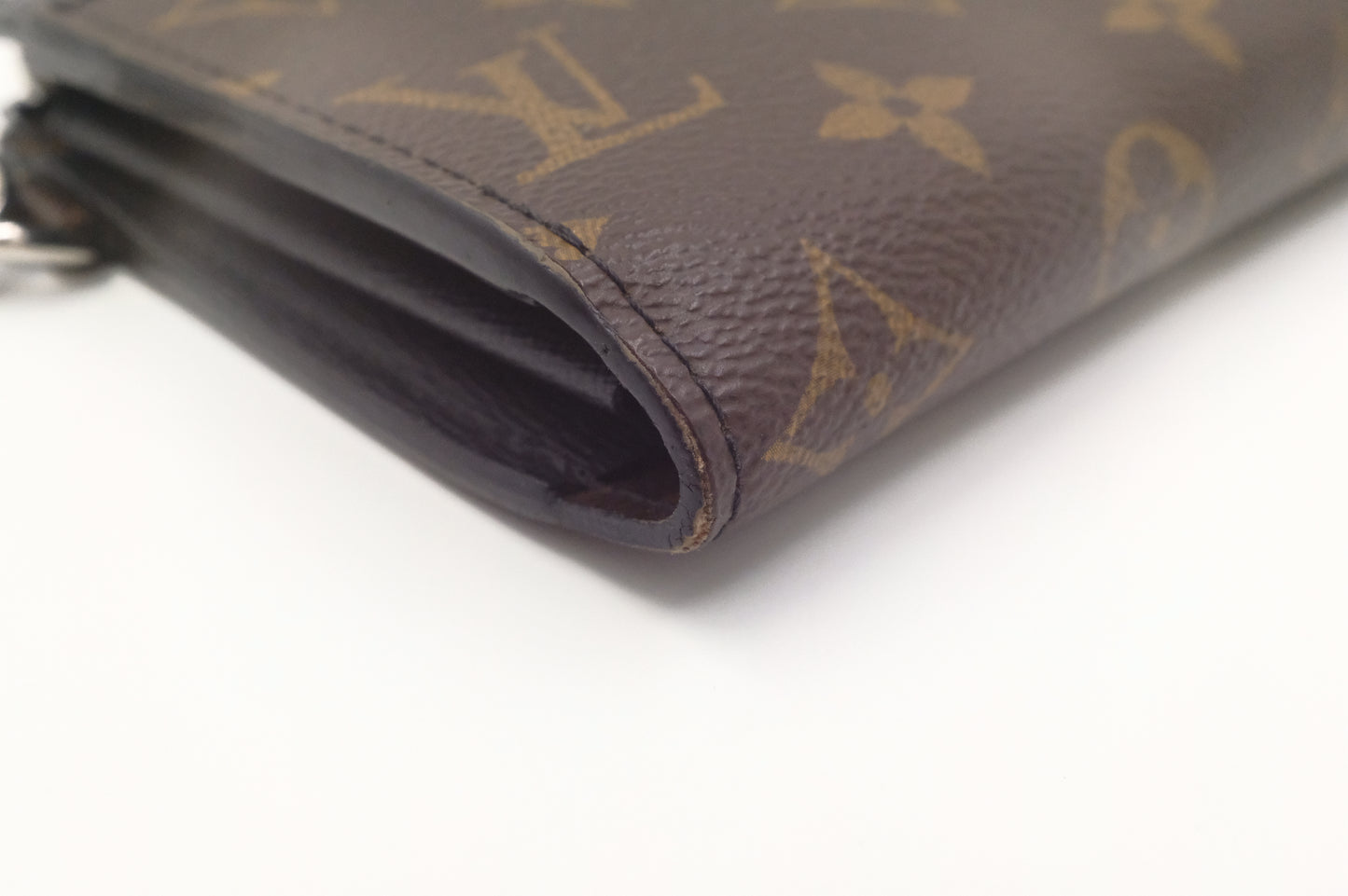 Louis Vuitton Macassar Wristlet Wallet in Monogram Canvas