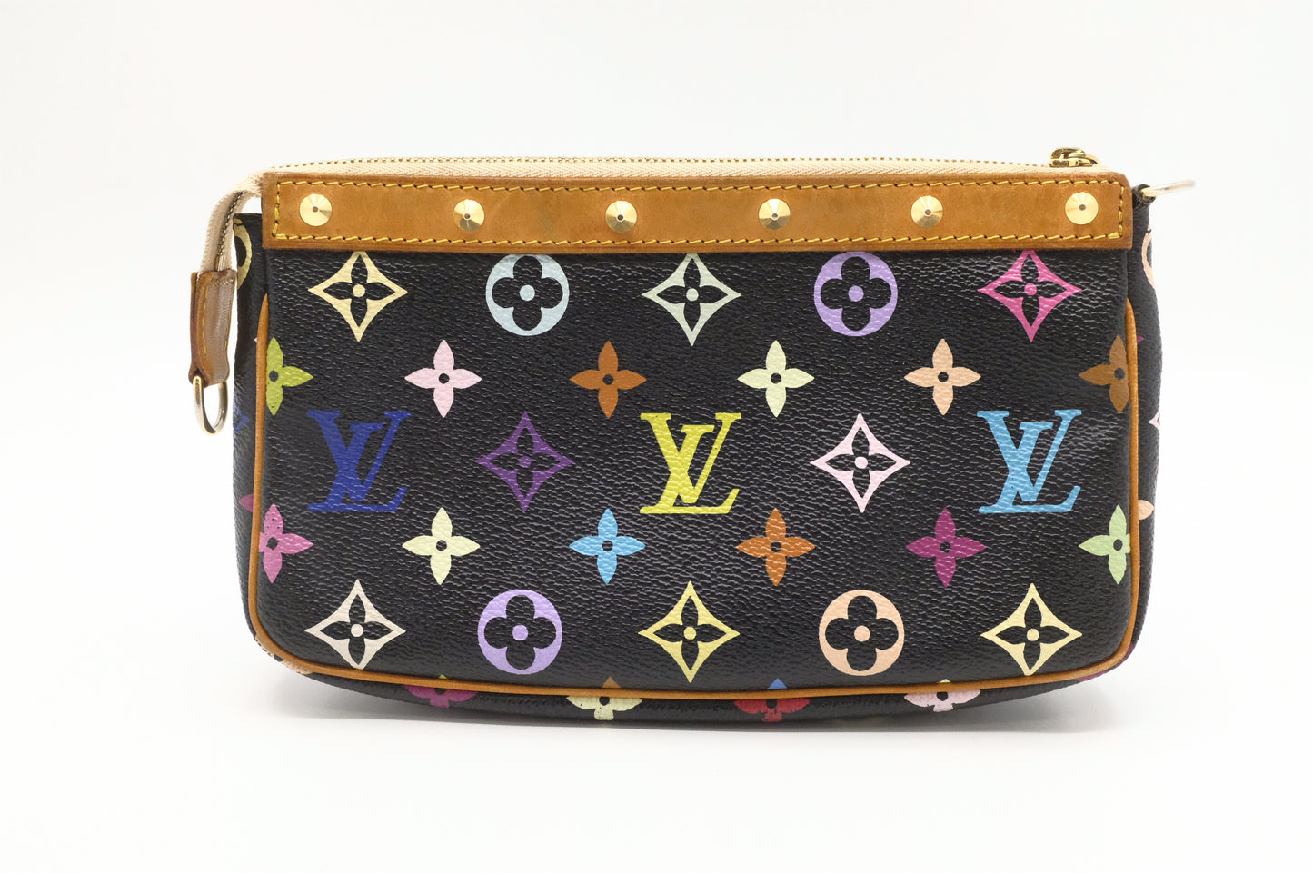 Louis Vuitton Pochette Accessoires in Black Multicolor Monogram Canvas
