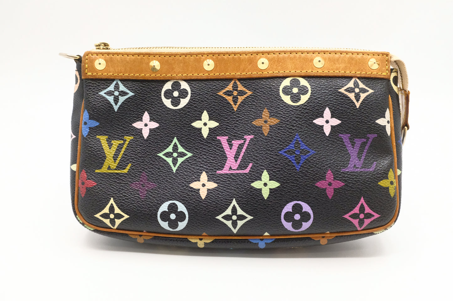 Louis Vuitton Pochette Accessoires in Black Multicolor Monogram Canvas