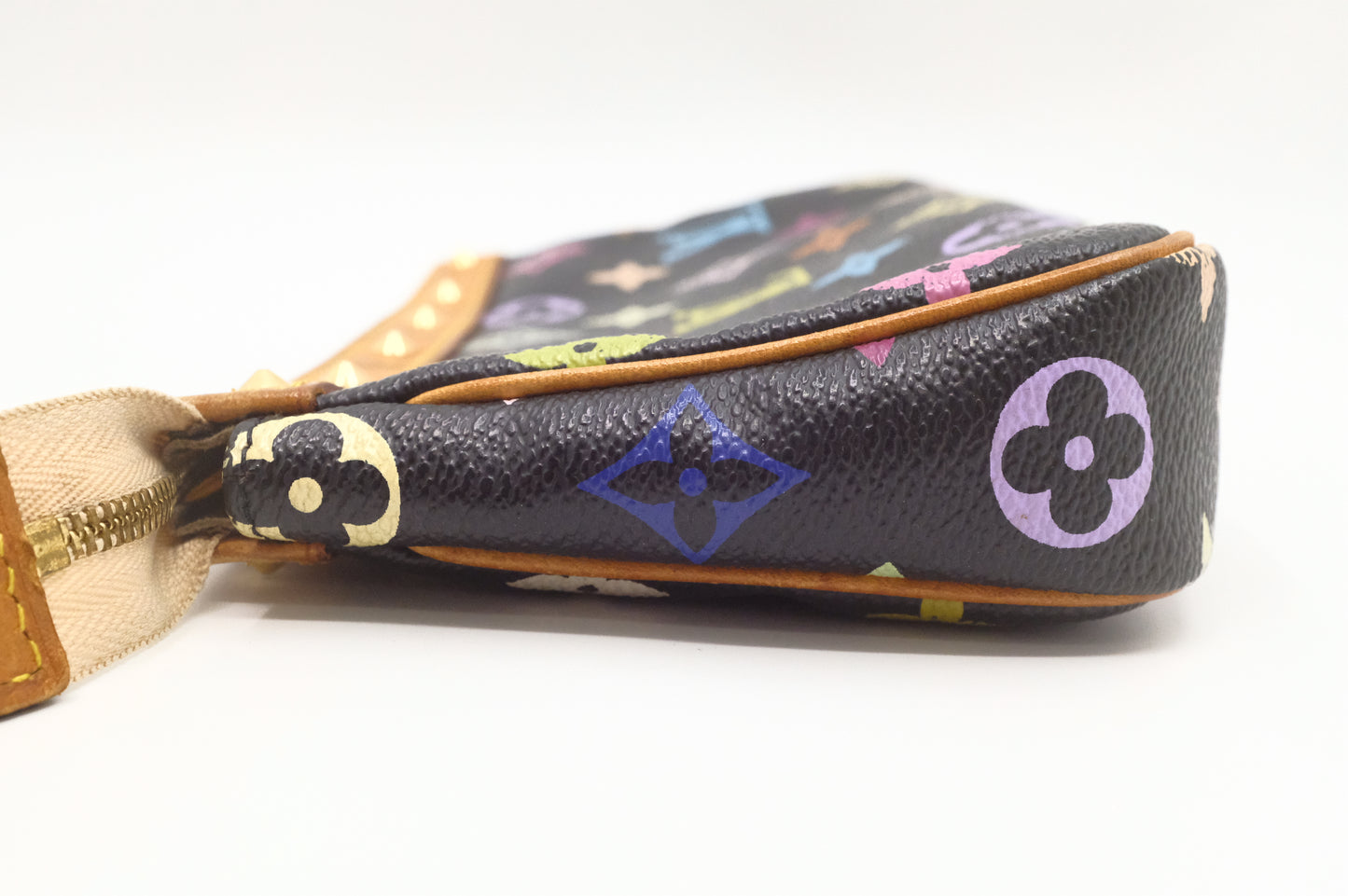 Louis Vuitton Pochette Accessoires in Black Multicolor Monogram Canvas