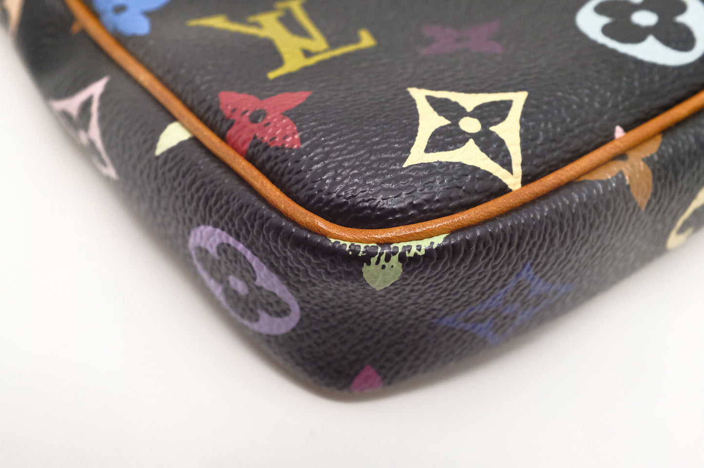 Louis Vuitton Pochette Accessoires in Black Multicolor Monogram Canvas