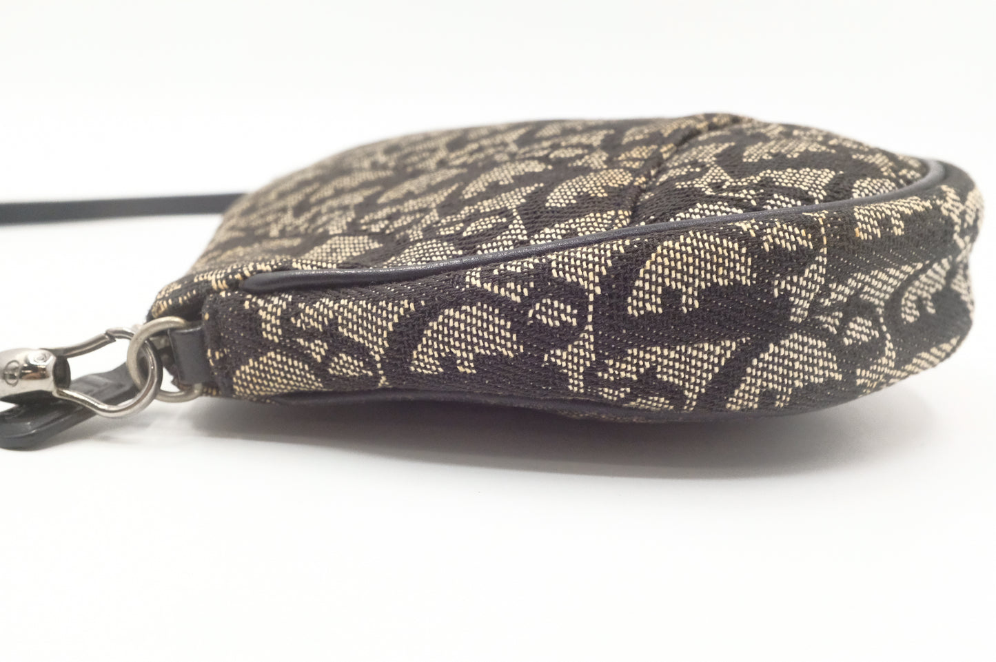 Dior Saddle Pochette in Black Oblique Canvas