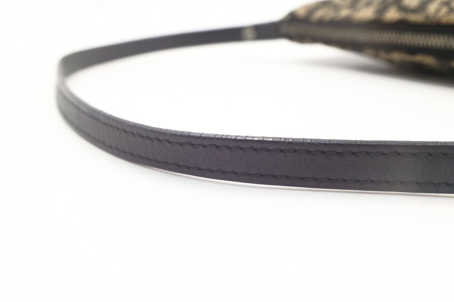 Dior Saddle Pochette in Black Oblique Canvas