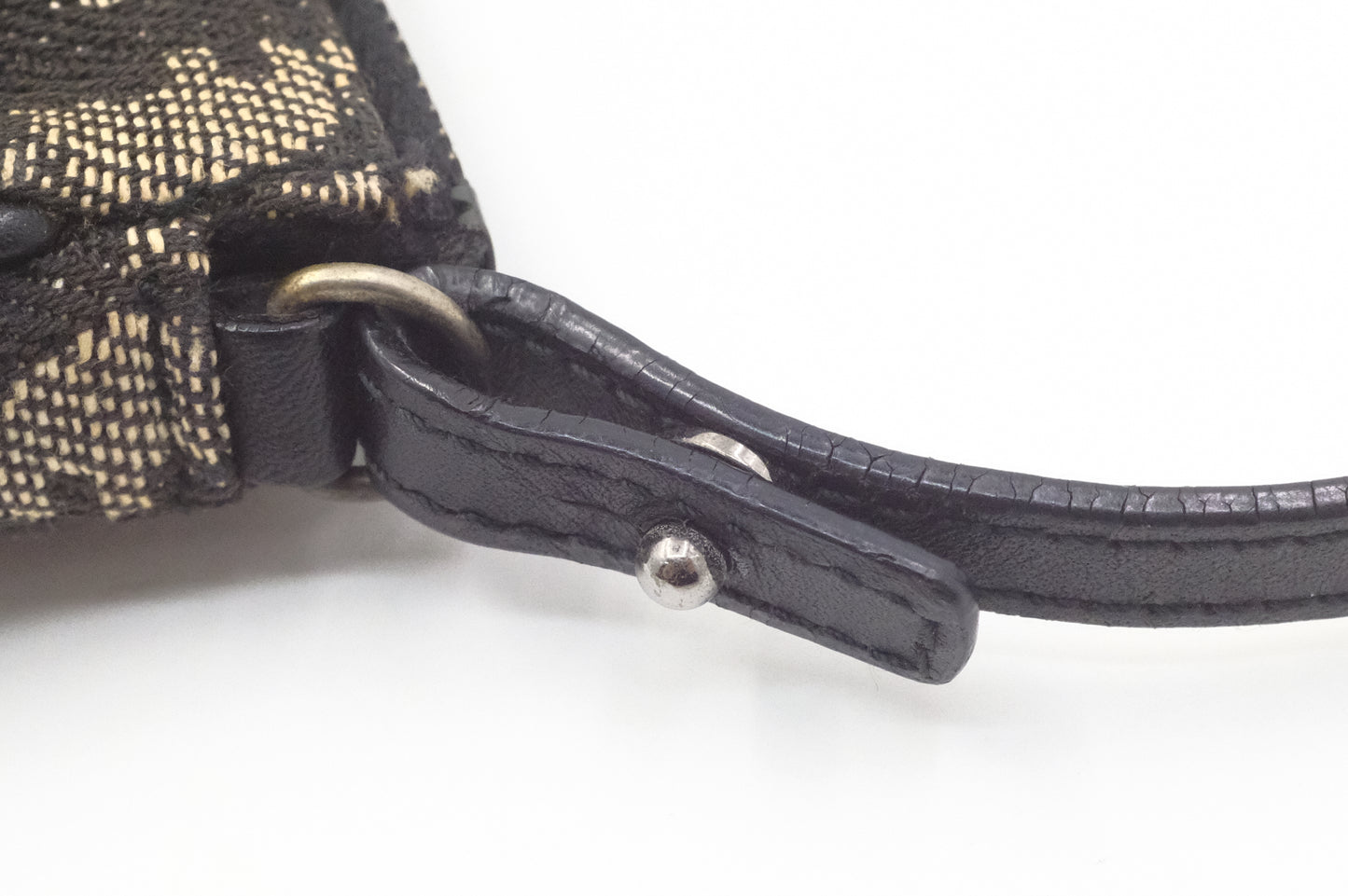 Dior Saddle Pochette in Black Oblique Canvas
