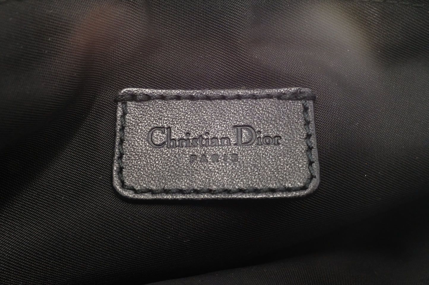 Dior Saddle Pochette in Black Oblique Canvas