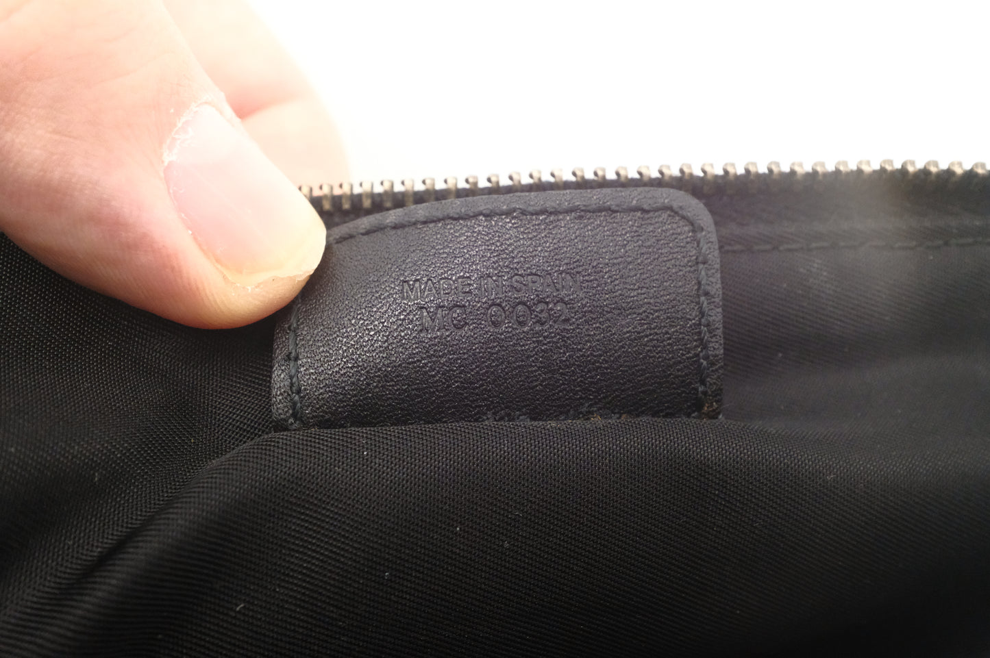 Dior Saddle Pochette in Black Oblique Canvas