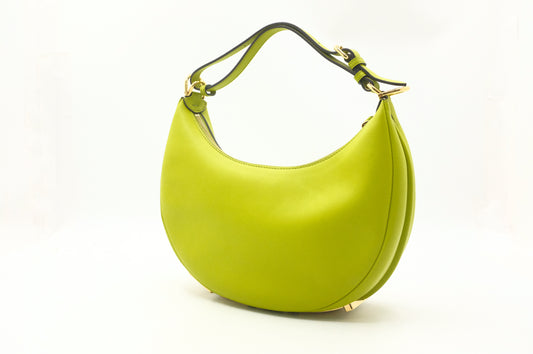 Fendi Small Fendigraphy in Lime Green Leather