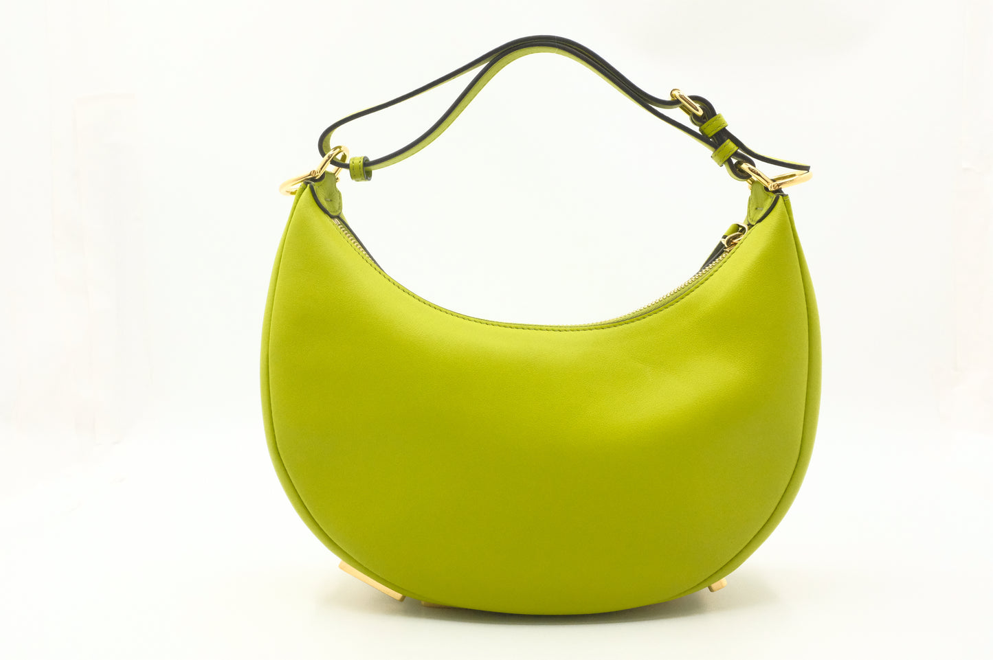 Fendi Small Fendigraphy in Lime Green Leather