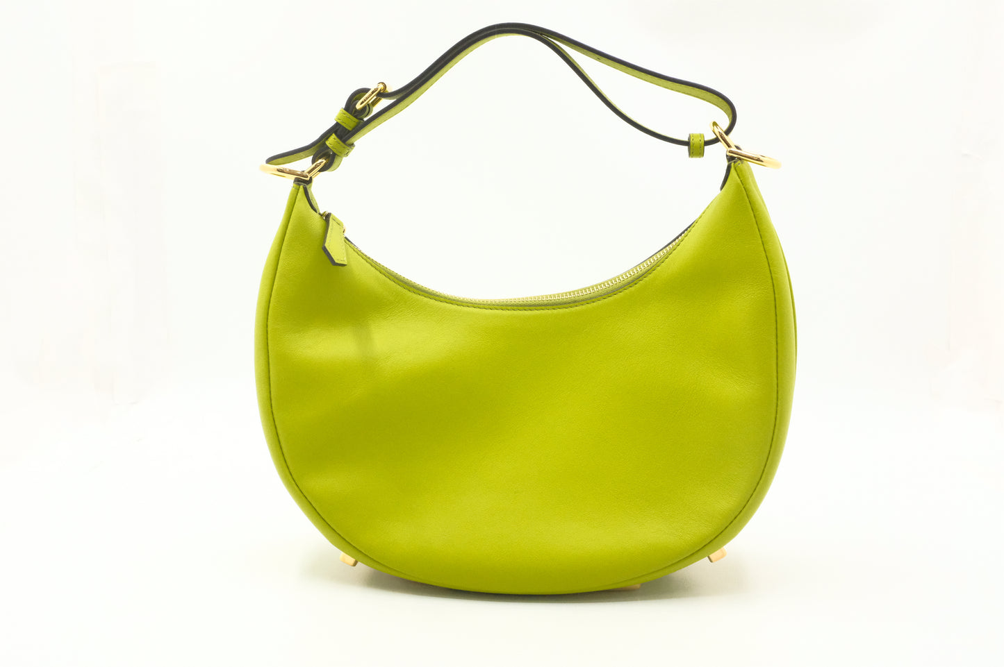 Fendi Small Fendigraphy in Lime Green Leather