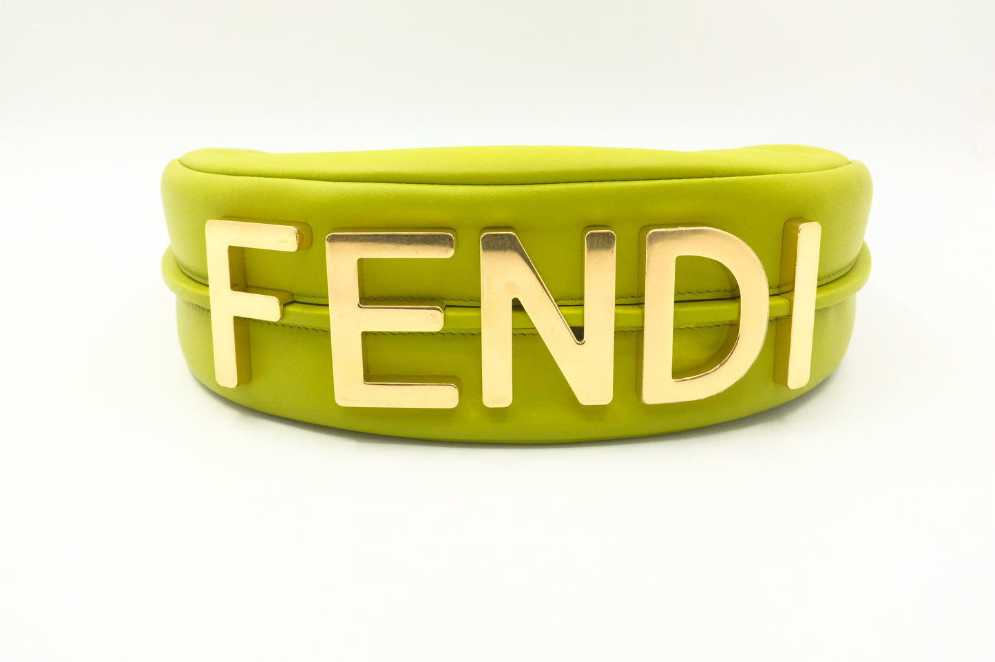 Fendi Small Fendigraphy in Lime Green Leather