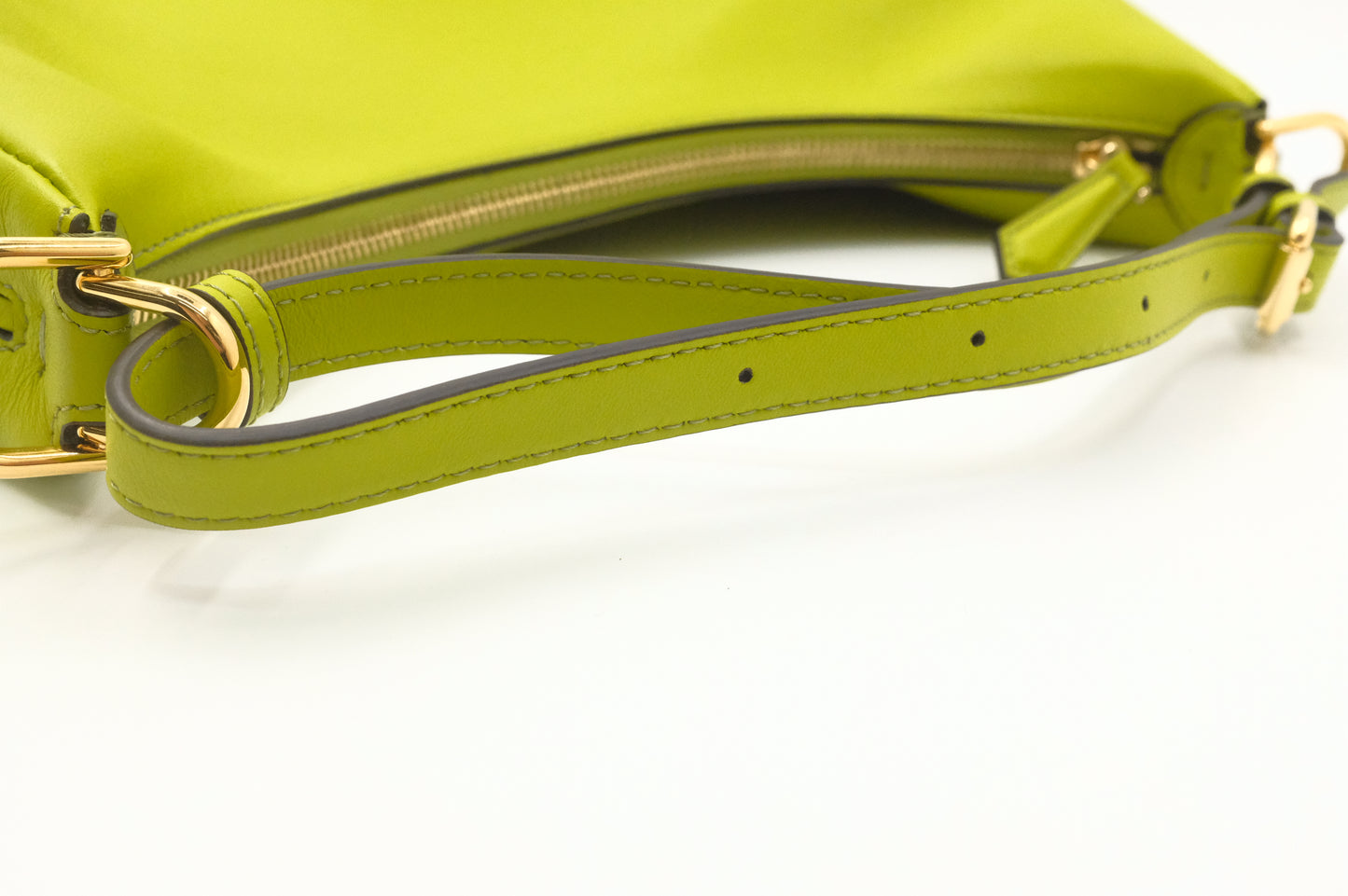 Fendi Small Fendigraphy in Lime Green Leather