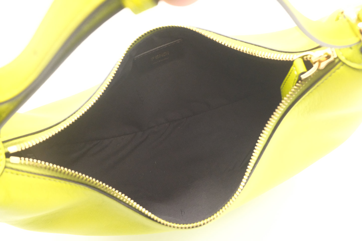 Fendi Small Fendigraphy in Lime Green Leather