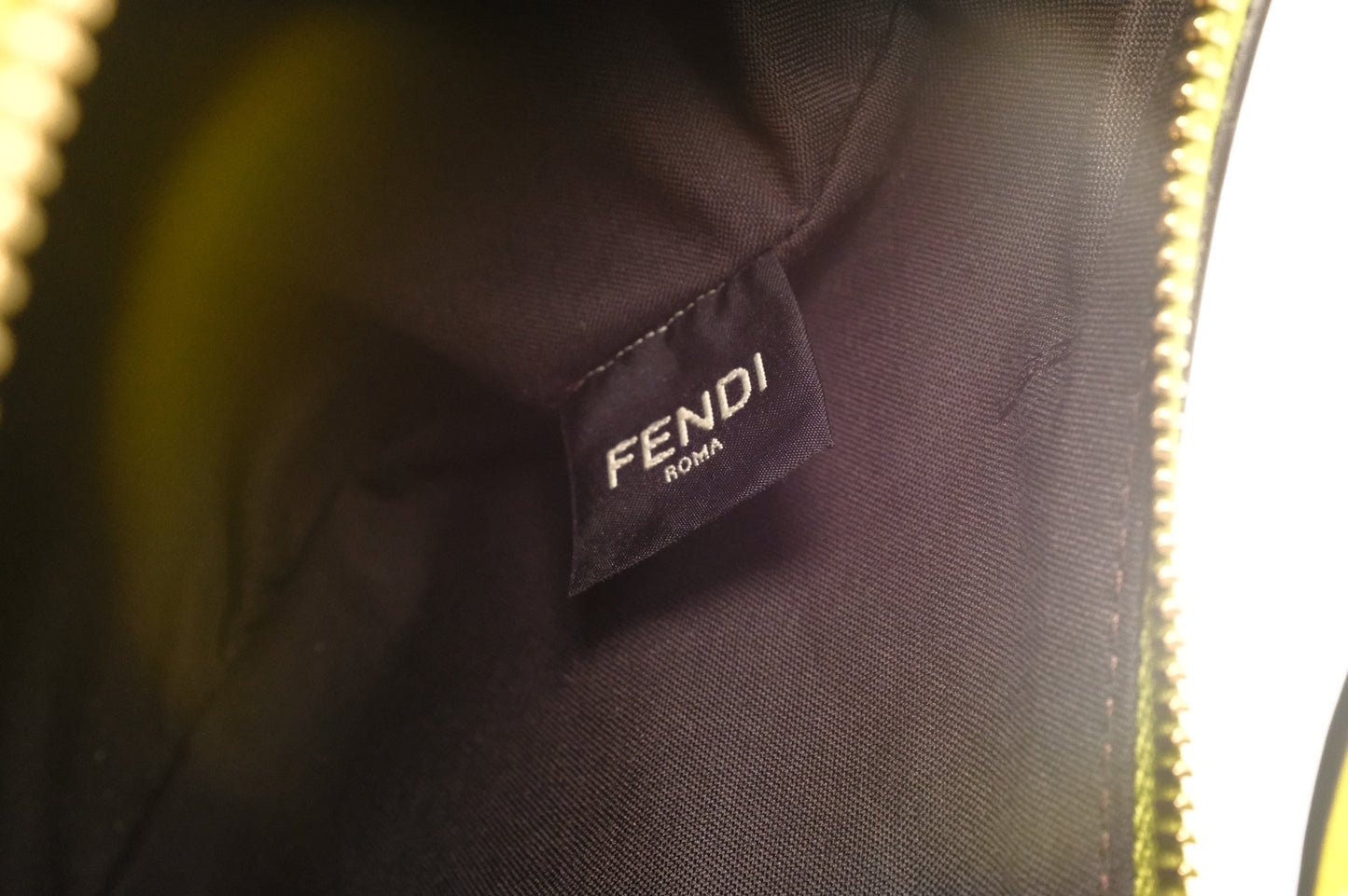 Fendi Small Fendigraphy in Lime Green Leather