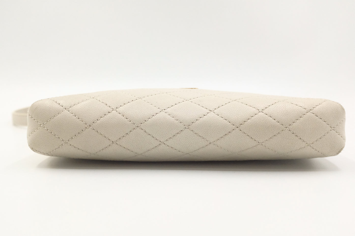 YSL Saint Laurent Gaby Crossbody Bag in White Leather