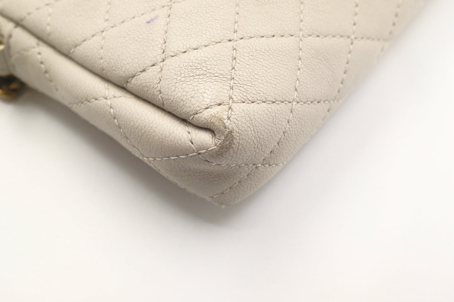 YSL Saint Laurent Gaby Crossbody Bag in White Leather