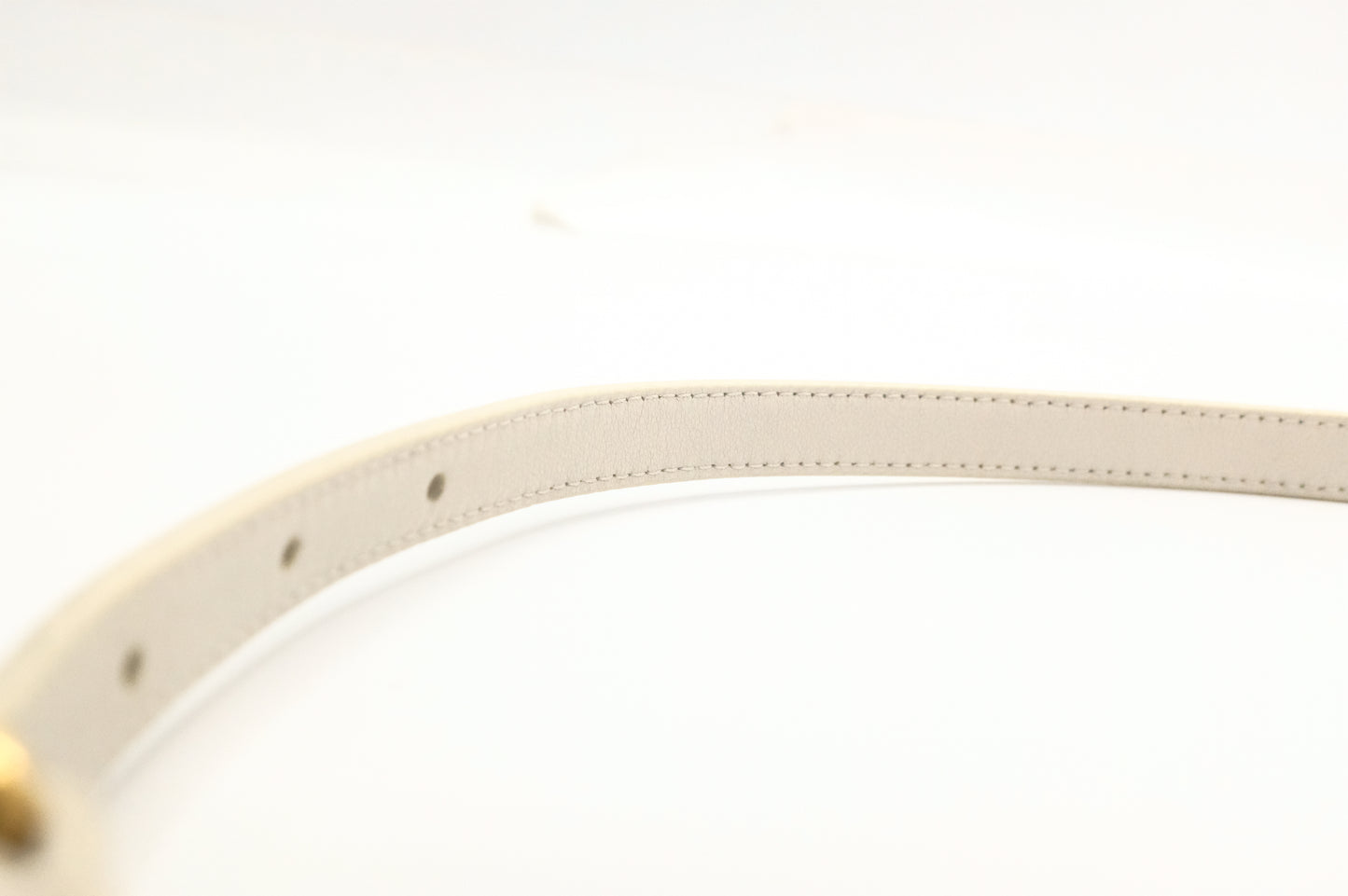 YSL Saint Laurent Gaby Crossbody Bag in White Leather