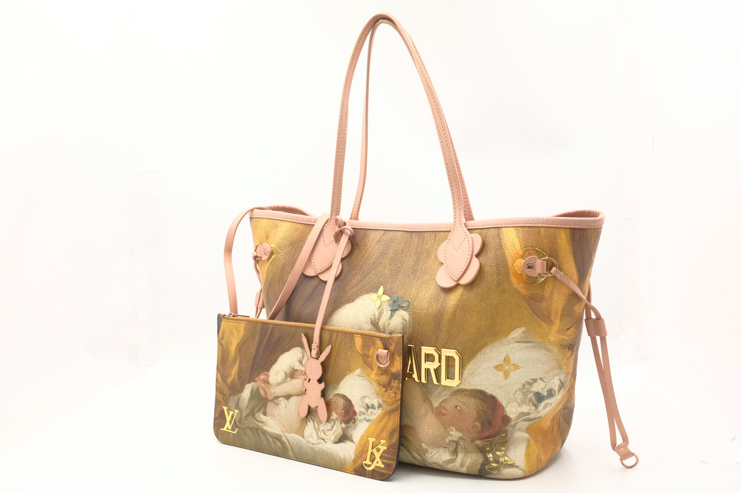 Louis Vuitton x Jeff Koons Neverfull MM Masters Collection: Fragonnard