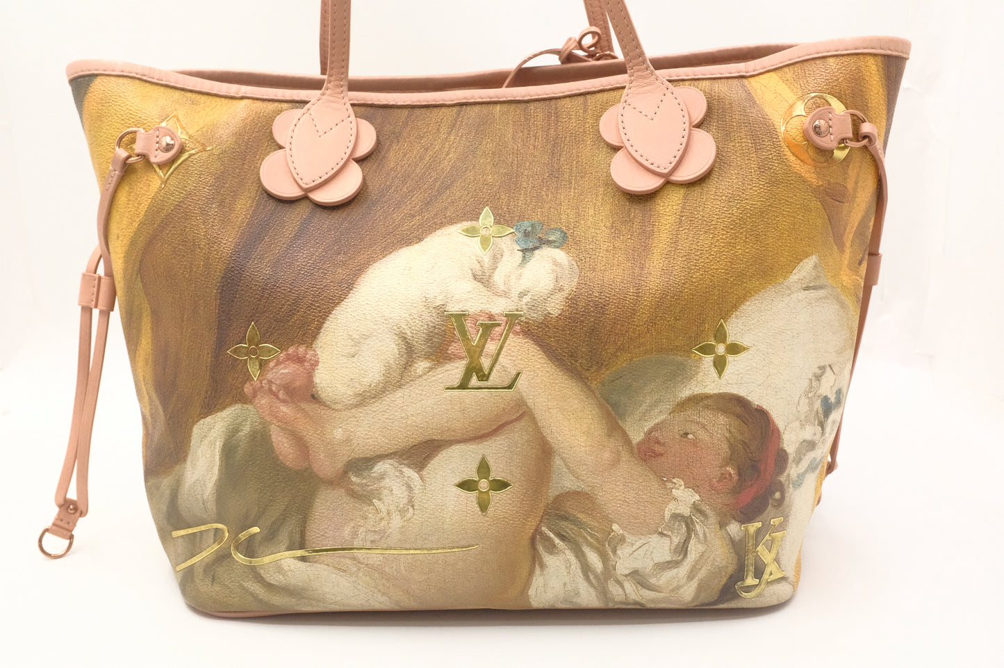 Louis Vuitton x Jeff Koons Neverfull MM Masters Collection: Fragonnard