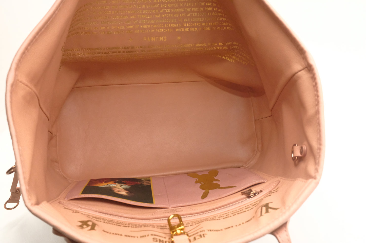 Louis Vuitton x Jeff Koons Neverfull MM Masters Collection: Fragonnard