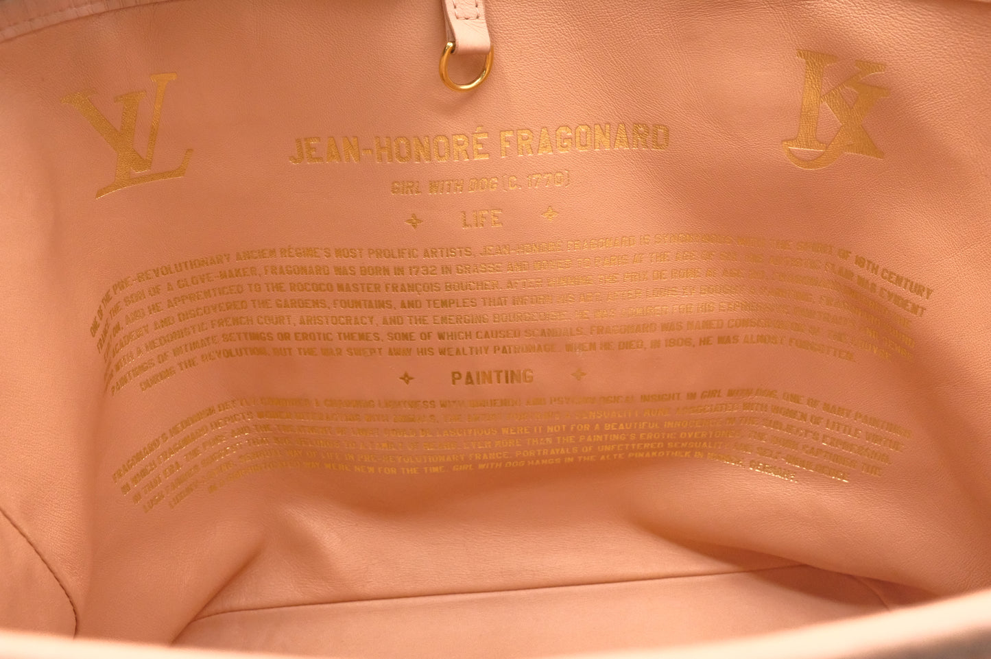 Louis Vuitton x Jeff Koons Neverfull MM Masters Collection: Fragonnard