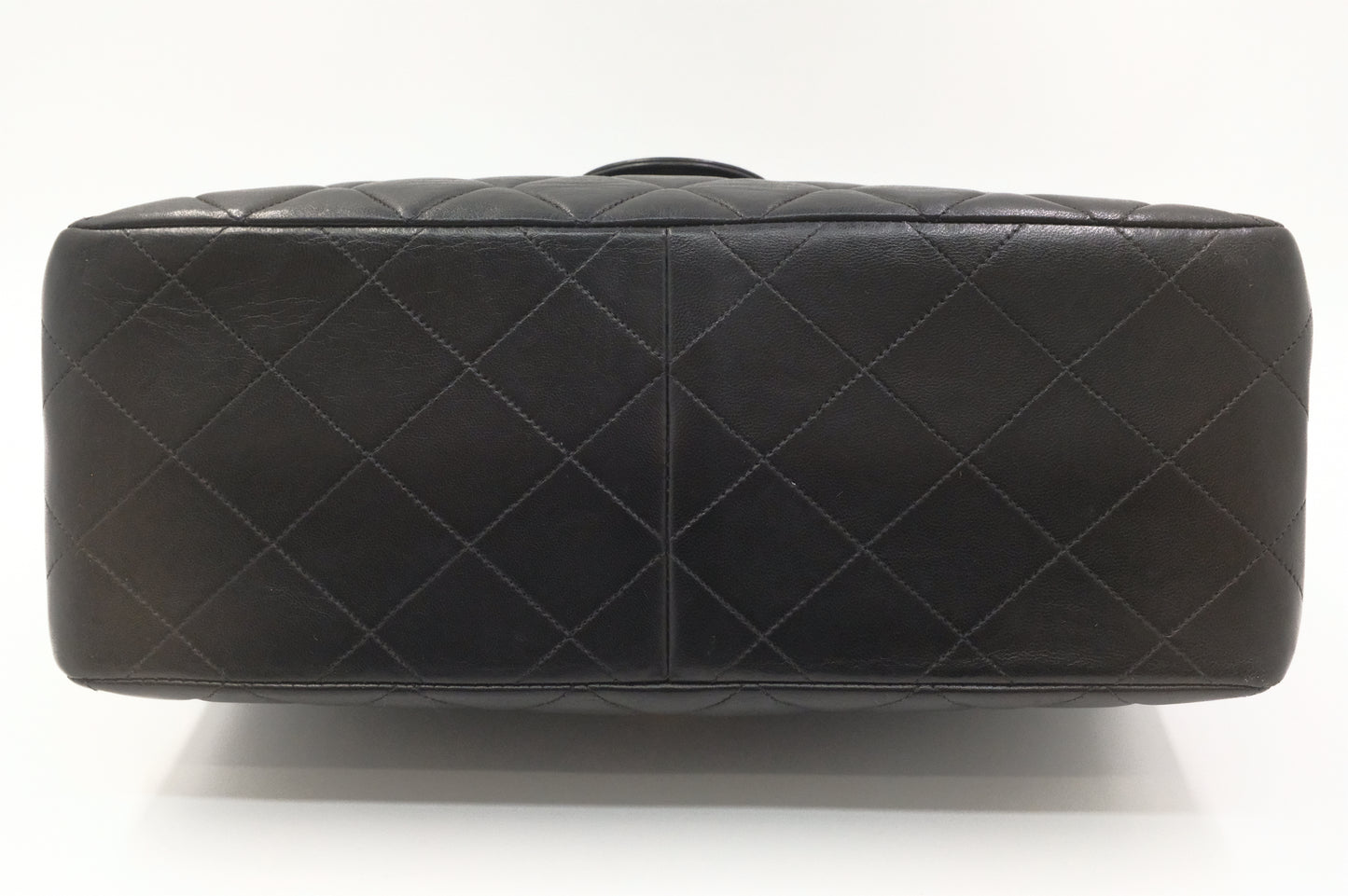 Chanel Double-Face Flap 30 in Black Matelassé Leather