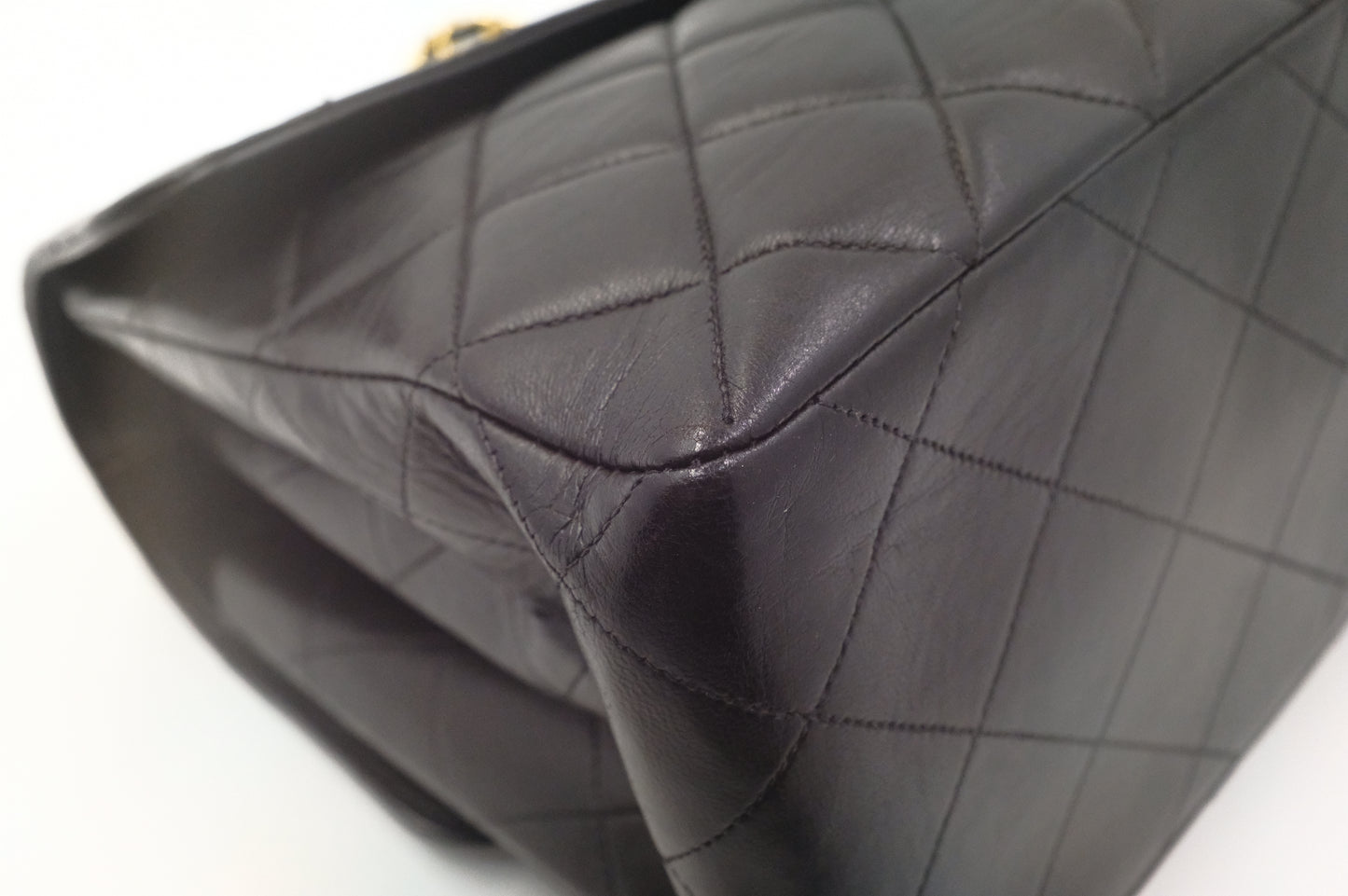 Chanel Double-Face Flap 30 in Black Matelassé Leather