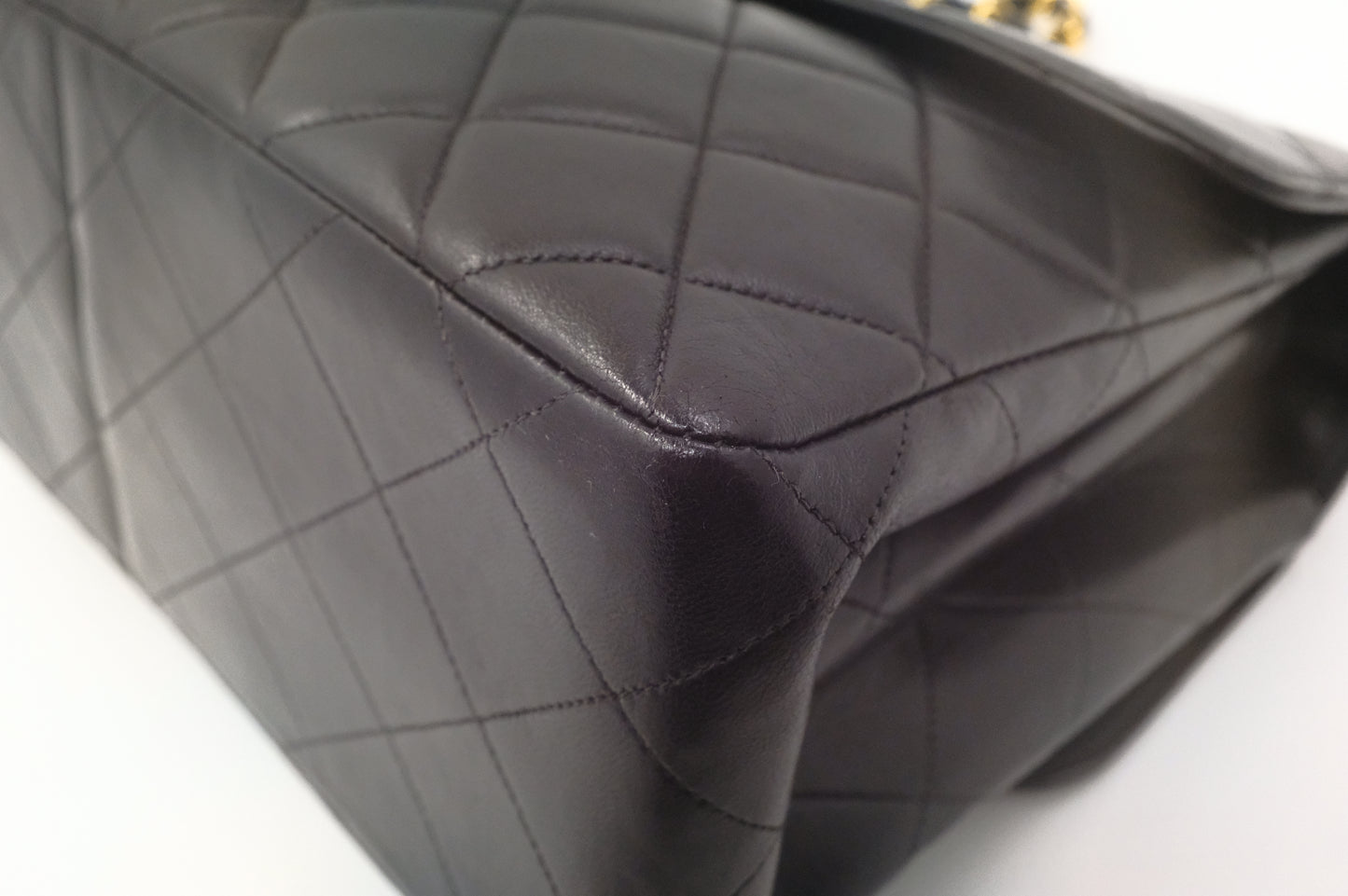 Chanel Double-Face Flap 30 in Black Matelassé Leather