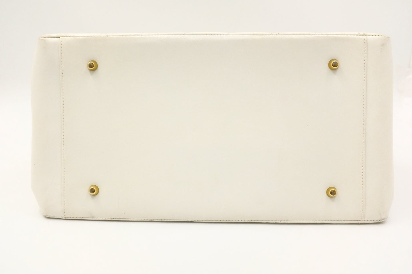 Chanel Grand Timeless Tote in White Matelassé Leather