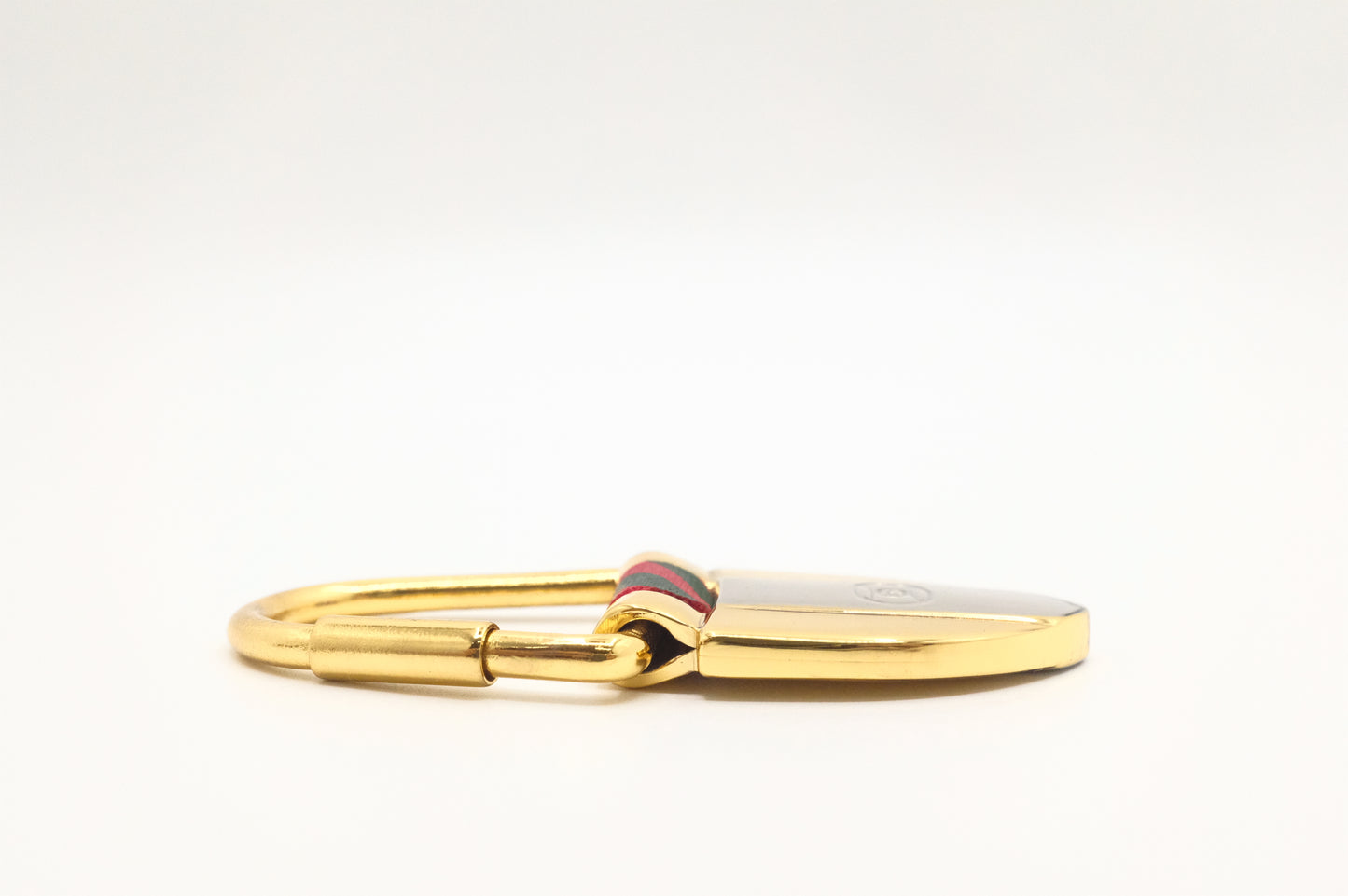 Gucci Rigato Shield Key Ring