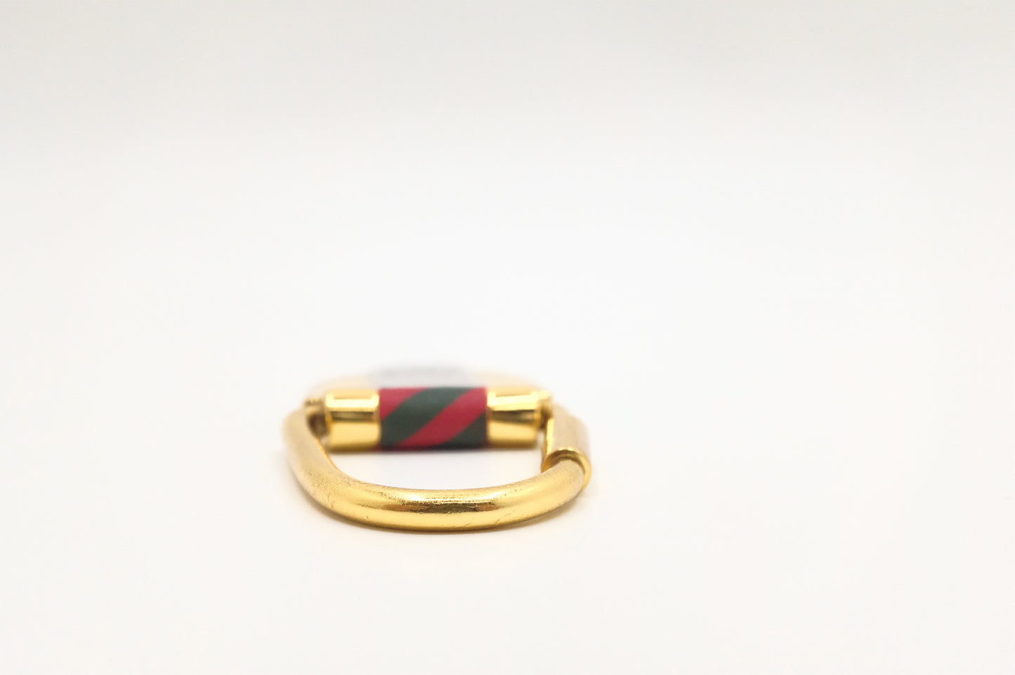 Gucci Rigato Shield Key Ring