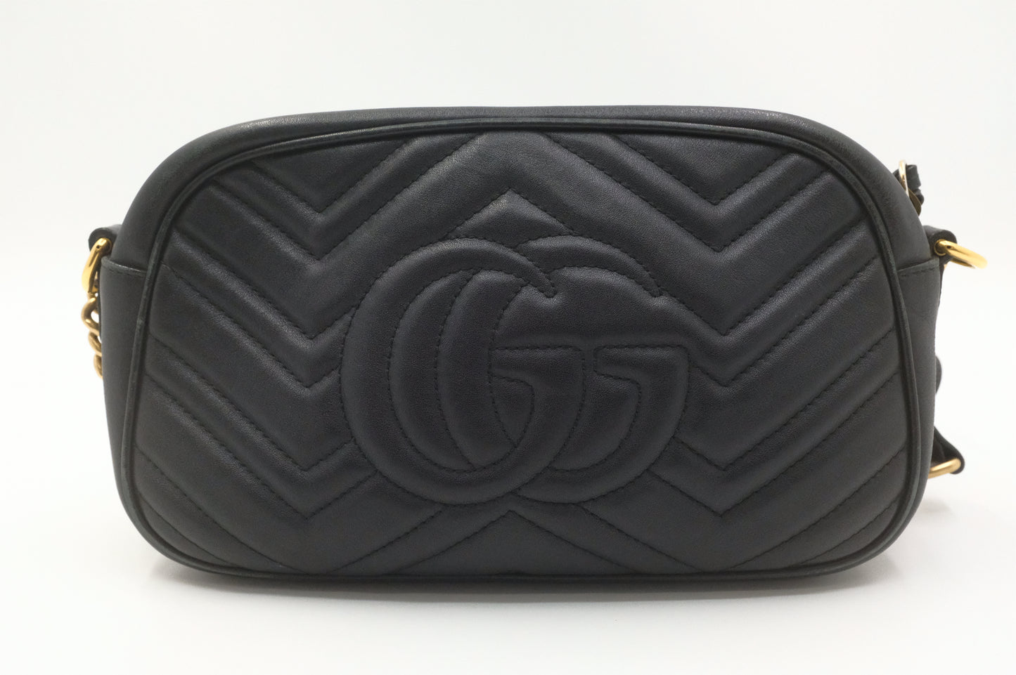 Gucci Marmont Crossbody Bag in Black Leather