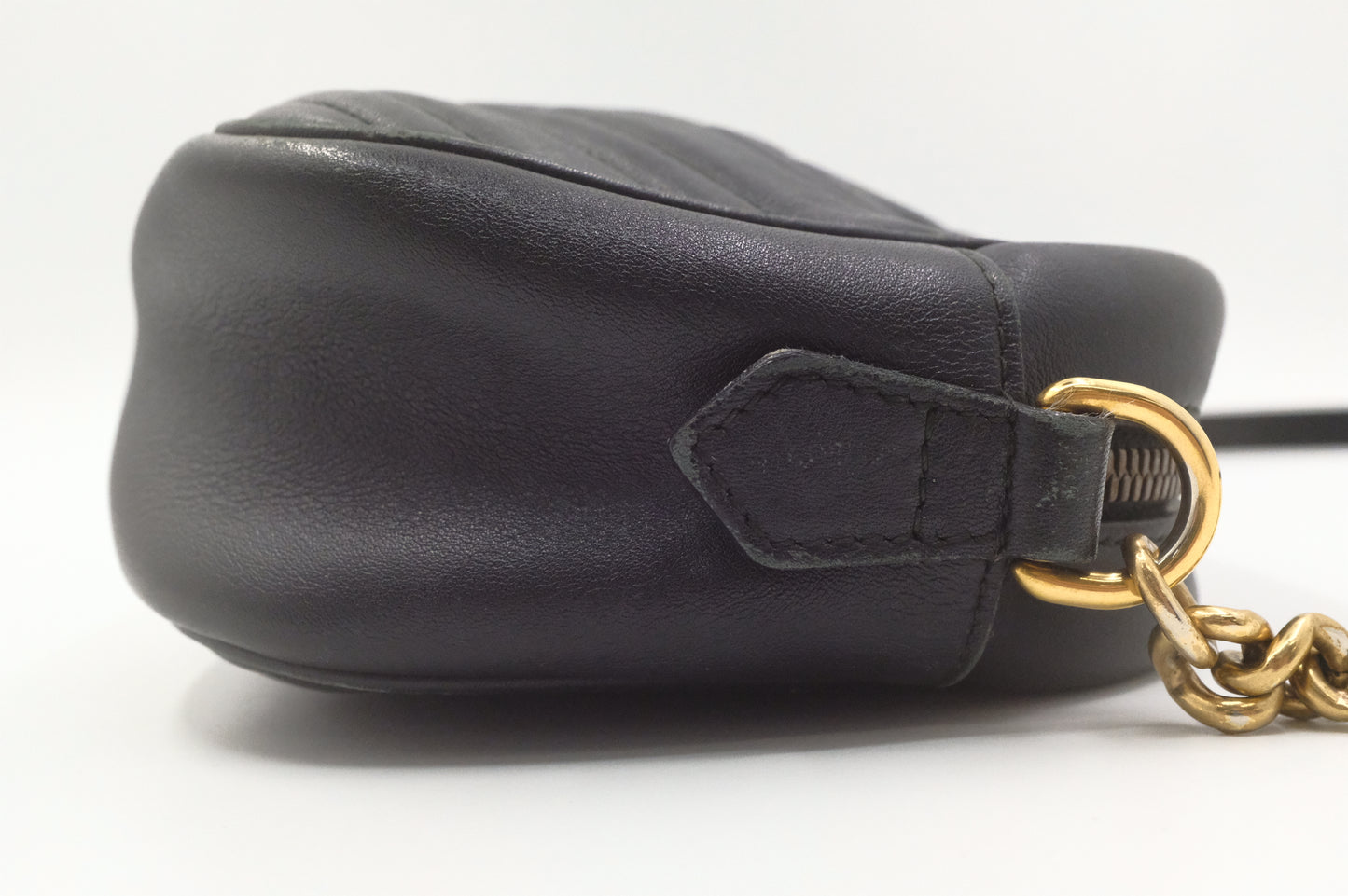 Gucci Marmont Crossbody Bag in Black Leather