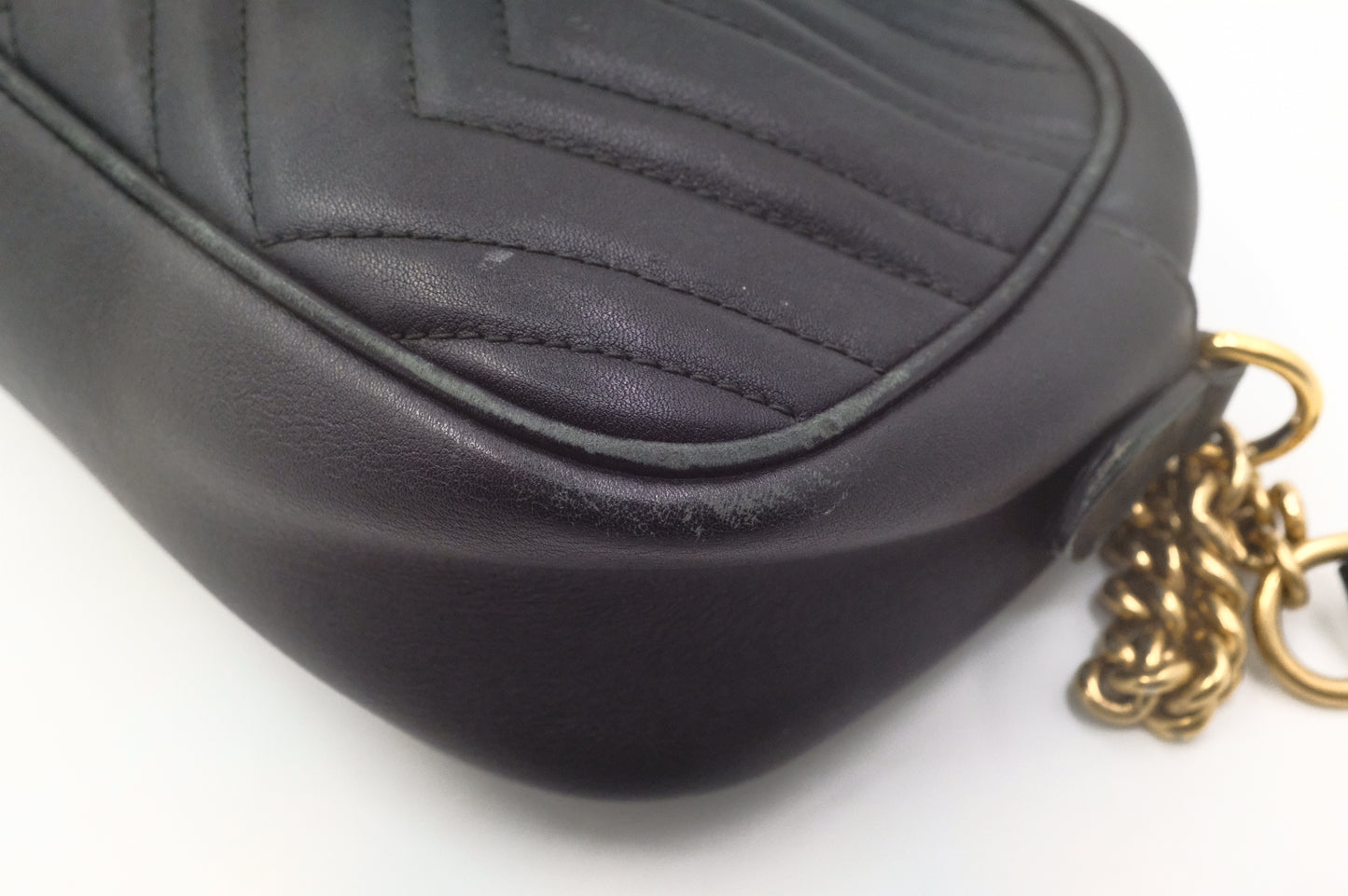 Gucci Marmont Crossbody Bag in Black Leather