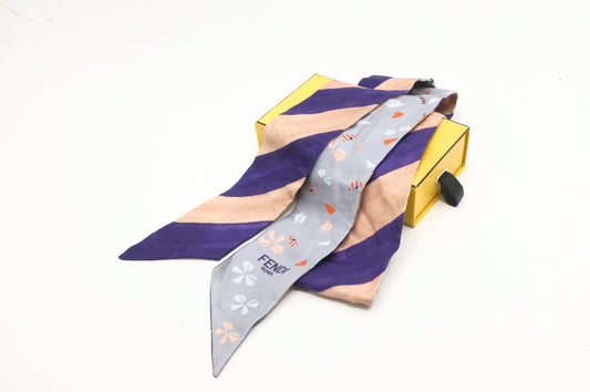 Fendi Bandeau in Multicolor Silk