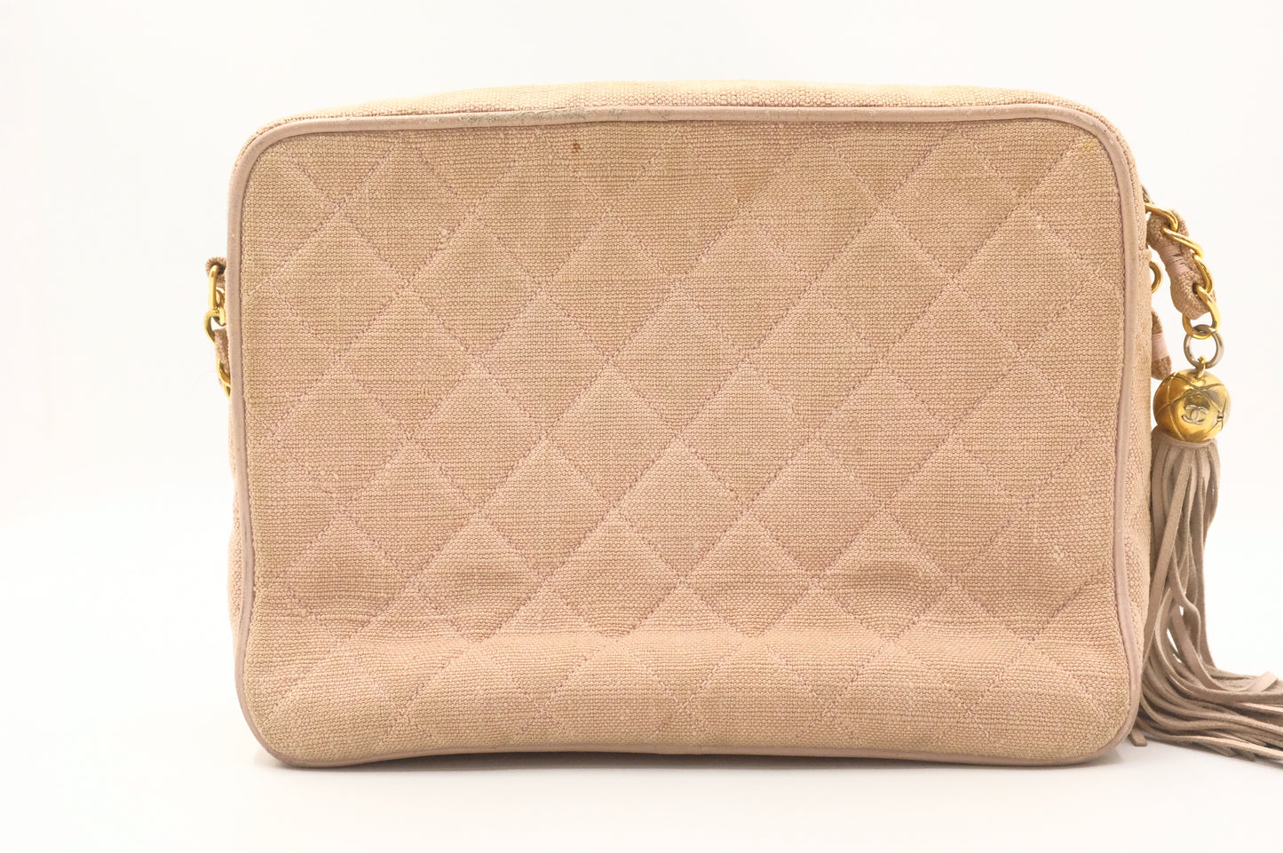 Chanel Camera Bag in Beige Linen