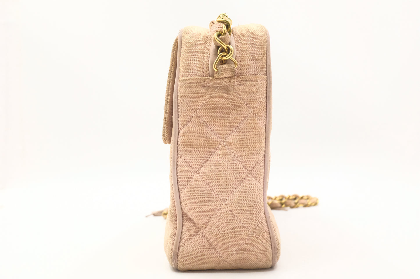 Chanel Camera Bag in Beige Linen