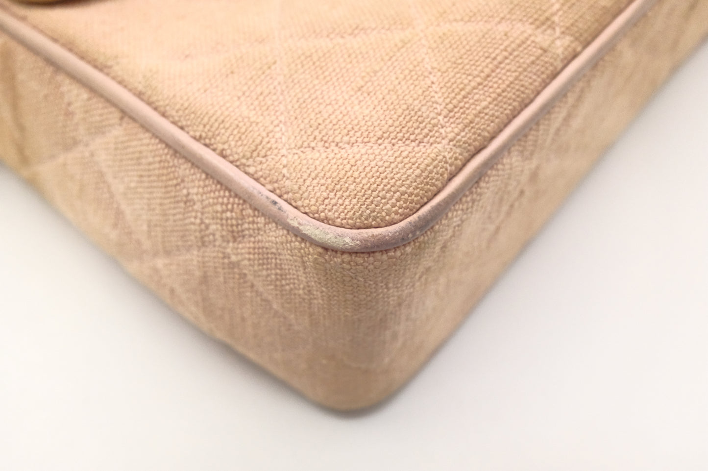 Chanel Camera Bag in Beige Linen